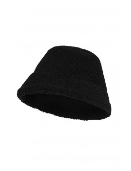 Καπέλο διπλής όψης γούνινο & σουέτ - Μαύρο