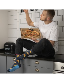 Ανδρικές κάλτσες με pizza print