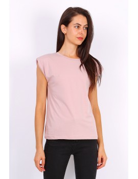 Ροζ t-shirt με βάτες