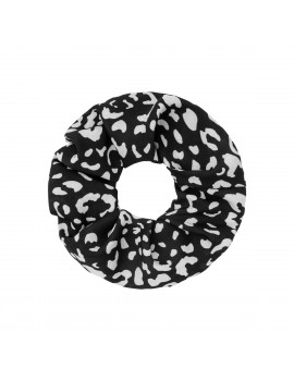 Scrunchie leopard print - Μαύρο